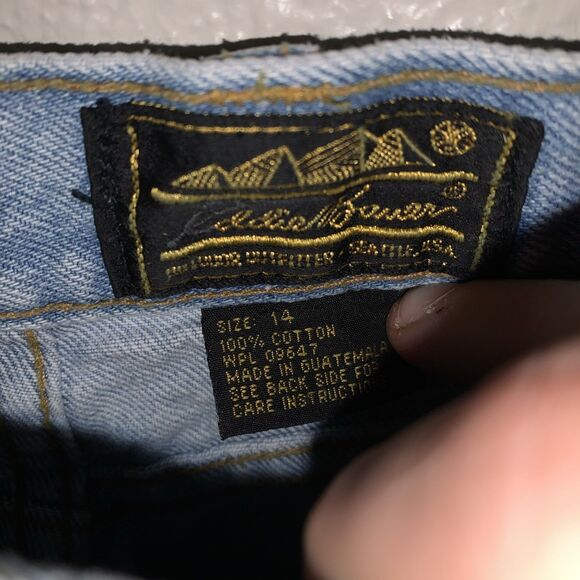 Eddie Bauer Women’s Easy Fit Jeans Size 14 Blue High Rise - Picture 2 of 9